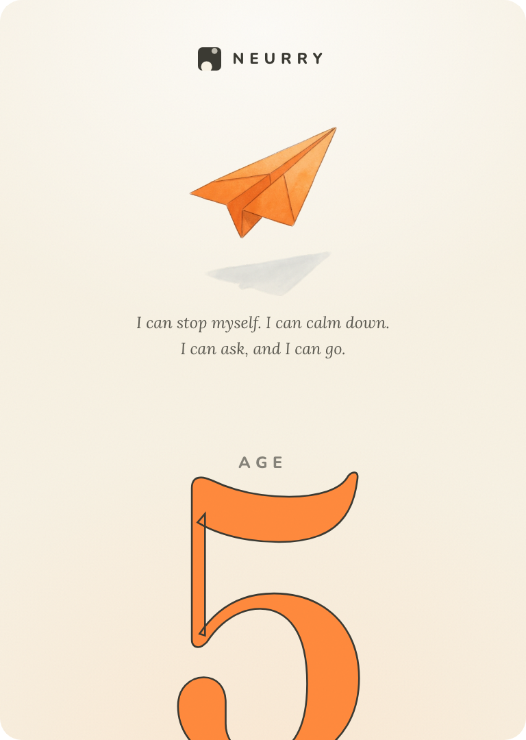 The cover of Book 1, practice resilience, for age five