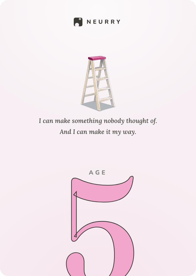 The cover of Book 4, practice creative thinking, for age five